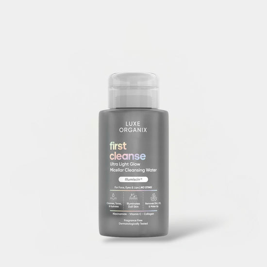 Luxe Organix Whitening Repair Ultra Light Glow Micellar Cleansing Beauty Water 300ml ماء ميسيلار منظف ومرطب للوجه من لوكس أورجانيكس - Princess Cosmetics Qatar