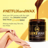Luxewax Organic Sugar Wax 350g (Strips + Wooden Applicator) شمع السكر العضوي من لوكسواكس (شرائح + أداة تطبيق خشبية) - Princess Cosmetics Qatar