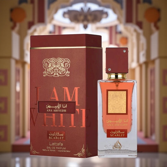 Maison Alhambra Ana Abiyedh Scarlet 100ml ميسون الحمراء أنا أبيض سكارليت - Princess Cosmetics Qatar
