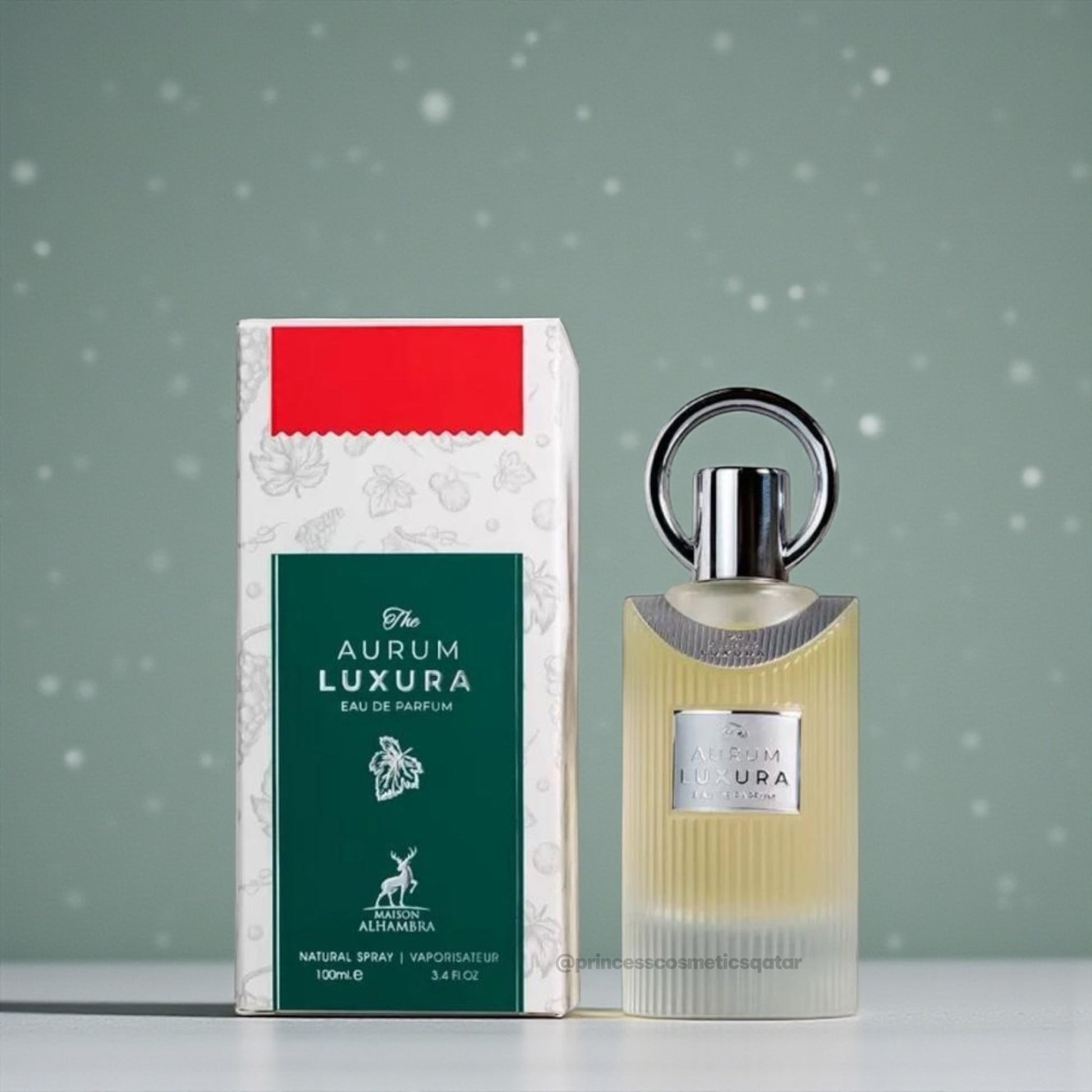 Maison Alhambra Aurum Luxura 100ml ميزون الحمراء أوروم لوكسورا - Princess Cosmetics Qatar