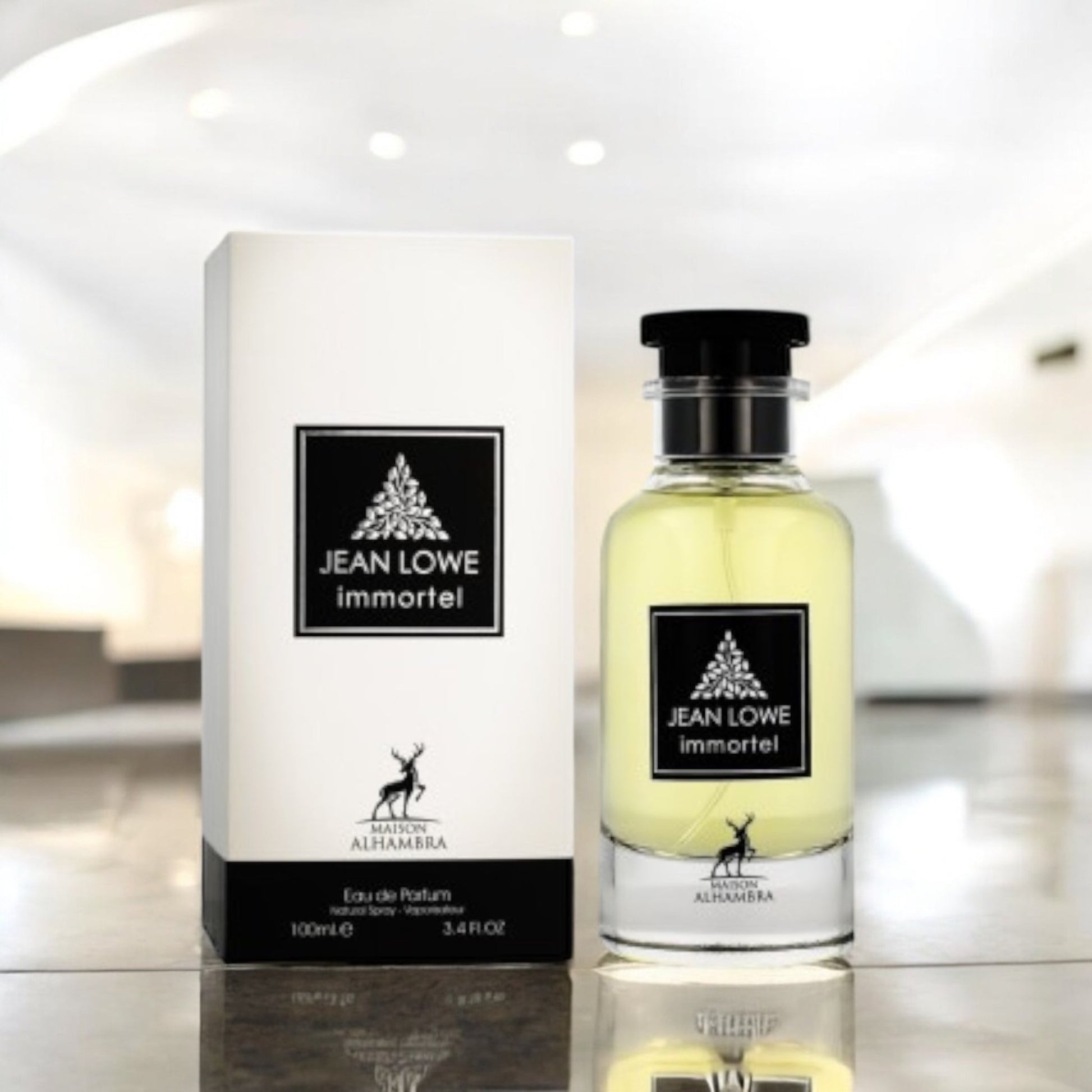 Maison Alhambra Jean Lowe Immortel 100ml ميزون الحمراء جان لوي إيمورتل - Princess Cosmetics Qatar