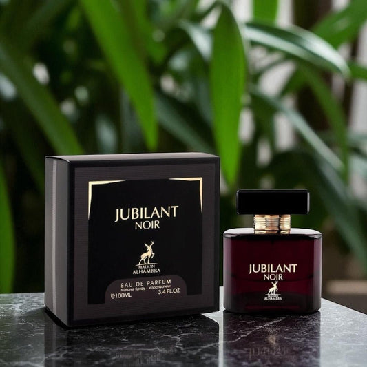 Maison Alhambra Jubilant Noir 100ml دار الحمراء جوبيلانت نوير - Princess Cosmetics Qatar
