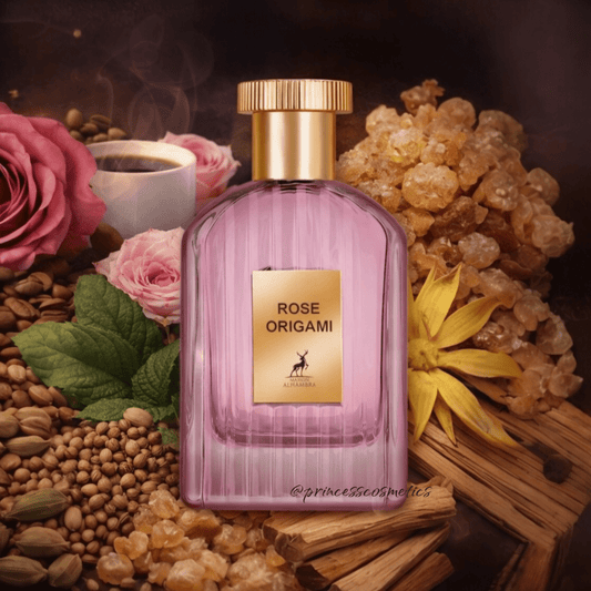 Maison Alhambra Rose Origami 100ml ميزون الحمراء روز أوريغامي - Princess Cosmetics Qatar