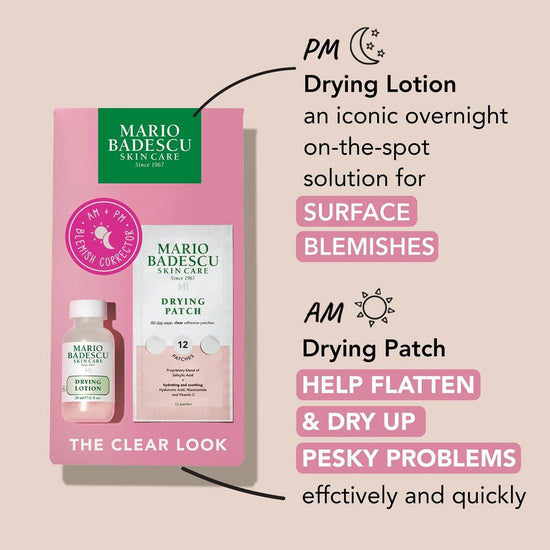 Mario Badescu The Clear Look Gift Set مجموعة هدايا ماريو باديسكو "ذا كلير لوك" - Princess Cosmetics Qatar