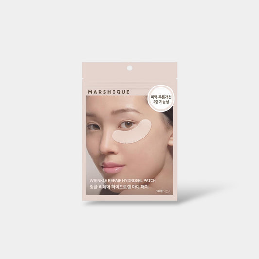Marshique Wrinkle Repair Hydrogel Eye Patch (18 Patches) رقعة العين المائية لإصلاح التجاعيد من مارشيك - Princess Cosmetics Qatar