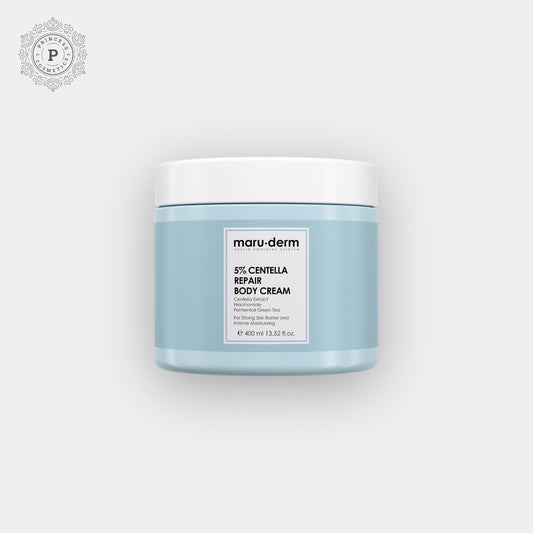 Maruderm 5% Centella Repair Body Cream 400ml. ماروديرم 5٪ كريم الجسم كينتيلا ريبير - Princess Cosmetics Qatar