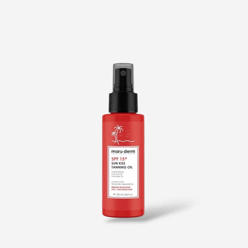 Maruderm SPF 15+ Sun Kiss Tanning Oil 100ml زيت تسمير البشرة من ماروديرم بعامل حماية من الشمس 15+ - Princess Cosmetics Qatar
