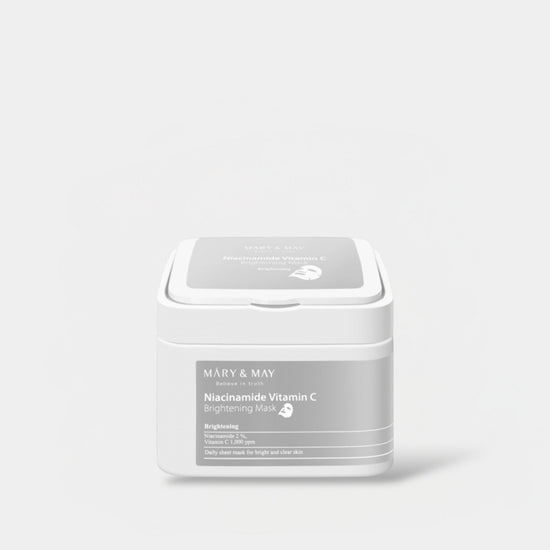 Mary & May Niacinamide Vitamin C Brightening Mask Pack (30 Sheets). ماري وماي نياسيناميد فيتامين سي قناع تفتيح البشرة - Princess Cosmetics Qatar