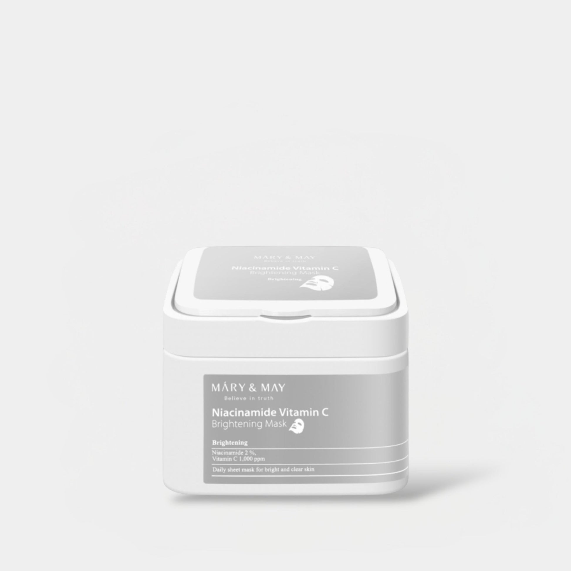 Mary & May Niacinamide Vitamin C Brightening Mask Pack (30 Sheets). ماري وماي نياسيناميد فيتامين سي قناع تفتيح البشرة - Princess Cosmetics Qatar