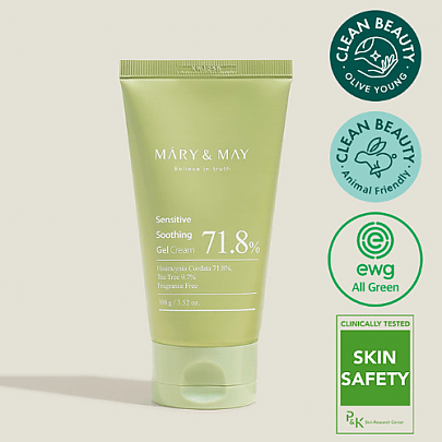 Mary & May Sensitive Soothing Gel Cream 100g كريم جل مهدئ للبشرة الحساسة من ماري آند ماي - Princess Cosmetics Qatar