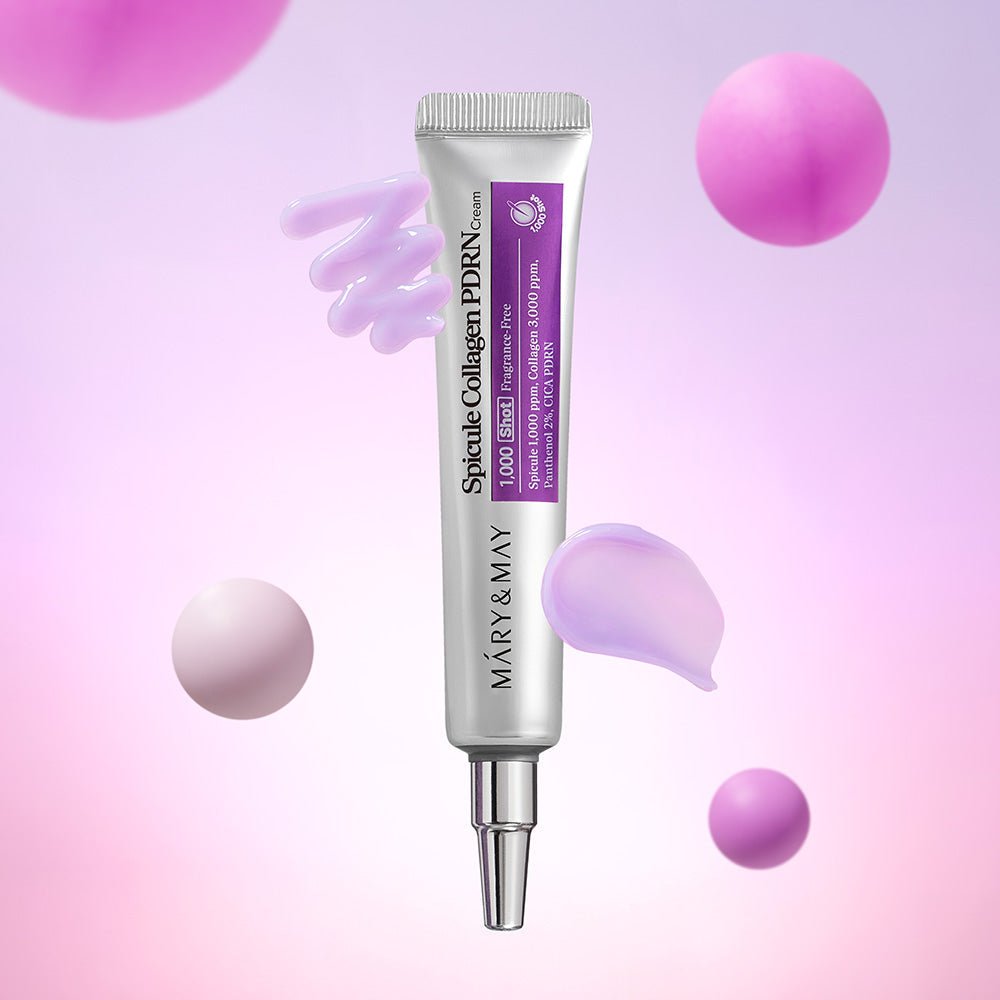 Mary & May Spicule Collagen PDRN Cream 15g كريم ماري آند ماي سبيكيول كولاجين بي دي آر إن - Princess Cosmetics Qatar