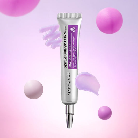 Mary & May Spicule Collagen PDRN Cream 15g كريم ماري آند ماي سبيكيول كولاجين بي دي آر إن - Princess Cosmetics Qatar