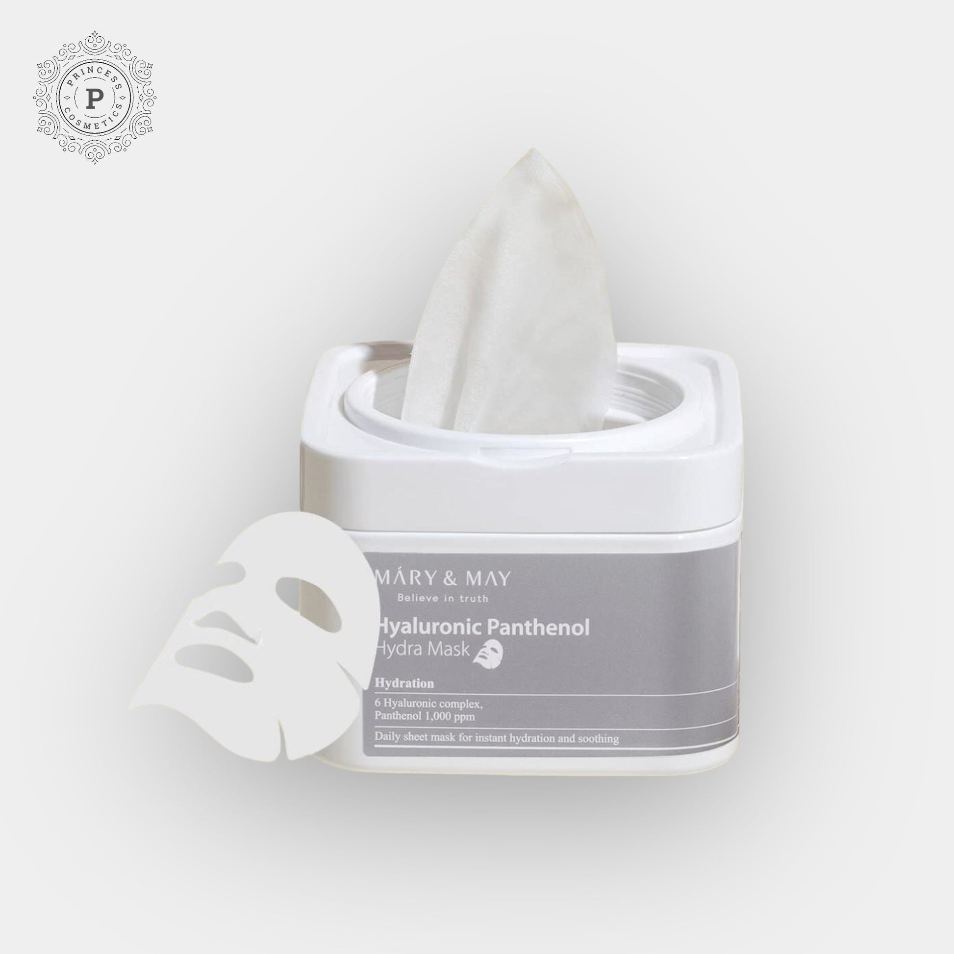 Mary&May Hyaluronic Panthenol Hydra Mask (30 Sheets). ماري وماي قناع الهيالورونيك بانثينول هيدرا - Princess Cosmetics Qatar