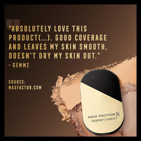 Max Factor Facefinity Compact Matte Foundation ماكس فاكتور فيسفينيتي كريم أساس مضغوط مطفي - Princess Cosmetics Qatar