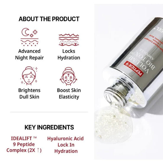 Medi - peel Peptide 9 Volume Biotox Ampoule Pro 100ml أمبولة بيوتوكس برو ببتيد ميدي - بيل 9 فوليوم - Princess Cosmetics Qatar