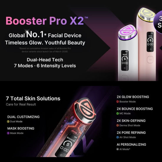 Medicube AGE-R Booster PRO x2 Pink ميديكوب إيج-آر بوستر برو × 2 وردي - Princess Cosmetics Qatar