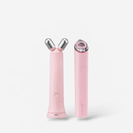 Medicube Age-R Booster V Roller Set Pink (Mini Plus + V Roller) مجموعة ميديكوب إيج-آر بوستر في رولر باللون الوردي (ميني بلس + بكرة التدليك على شكل حرف V) - Princess Cosmetics Qatar