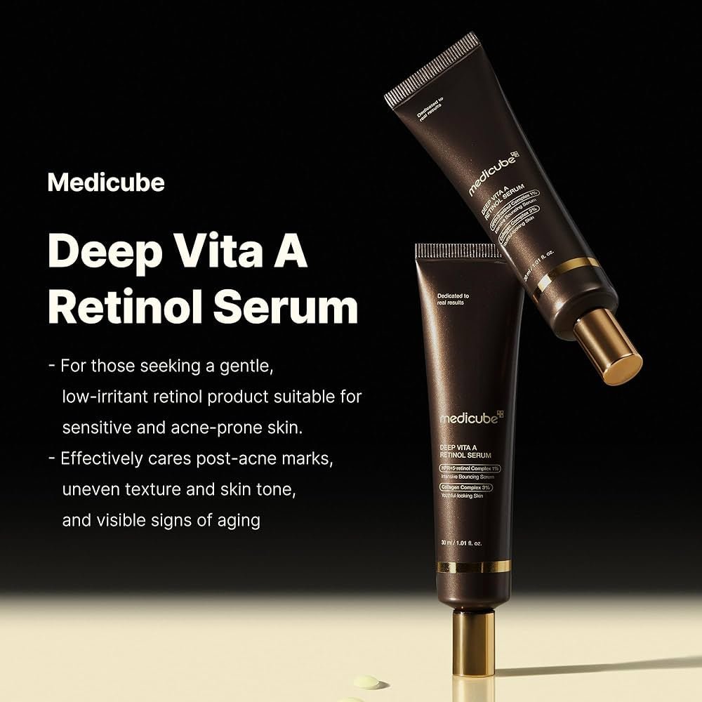 Medicube Deep Vita A Retinol Serum 30ml ميديكيوب ديب فيتا سيروم الريتينول - Princess Cosmetics Qatar