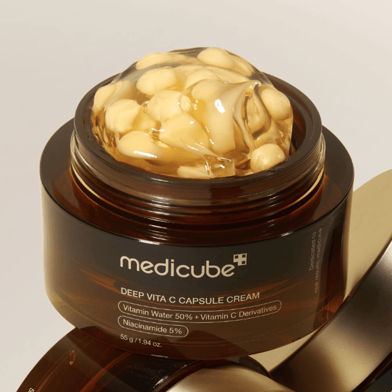 Medicube Deep Vita C Capsule Cream 55g ميديكيوب ديب فيتا سي كبسول كريم - Princess Cosmetics Qatar