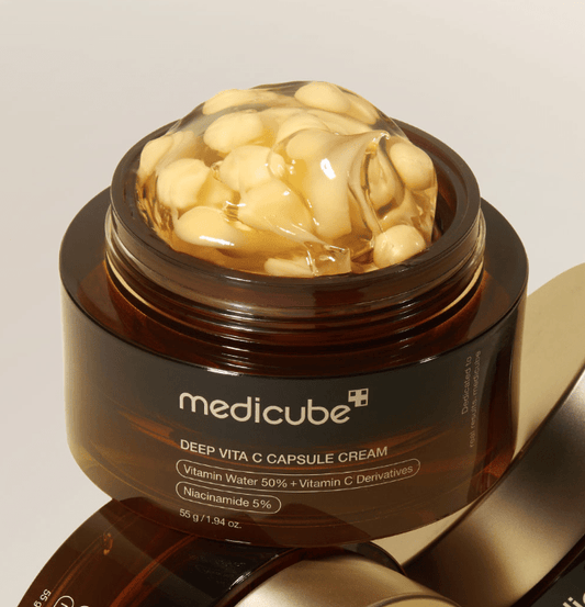 Medicube Deep Vita C Capsule Cream 55g ميديكيوب ديب فيتا سي كبسول كريم - Princess Cosmetics Qatar