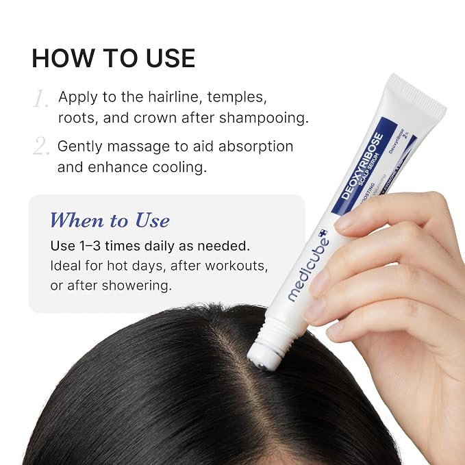 Medicube Deoxyribose Scalp Serum 20ml مصل فروة الرأس ديوكسي ريبوز من ميديكيوب - Princess Cosmetics Qatar