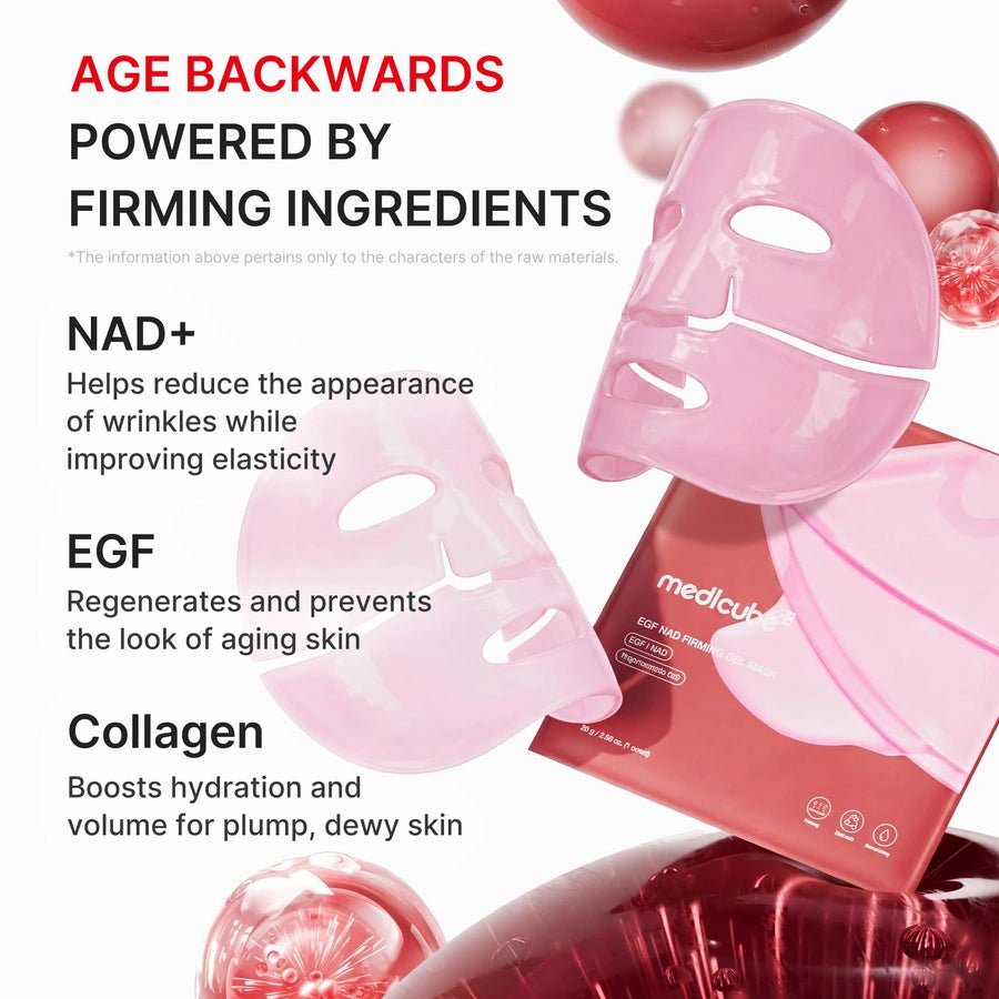 Medicube EGF NAD Firming Gel Mask (1 Sheet) قناع جل لشد البشرة من ميديكوب EGF NAD - Princess Cosmetics Qatar