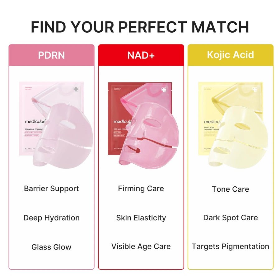 Medicube EGF NAD Firming Gel Mask (1 Sheet) قناع جل لشد البشرة من ميديكوب EGF NAD - Princess Cosmetics Qatar