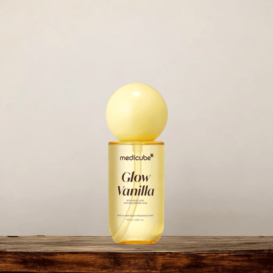 Medicube Glow Vanilla Hair & Body Fragrance Mist معطر للجسم والشعر برائحة الفانيليا من ميديكوب جلو، حجم مناسب للسفر - Princess Cosmetics Qatar