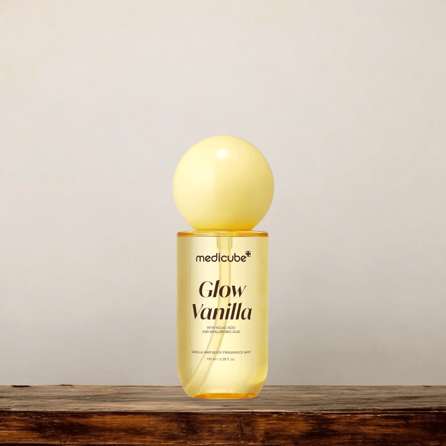 Medicube Glow Vanilla Hair & Body Fragrance Mist معطر للجسم والشعر برائحة الفانيليا من ميديكوب جلو، حجم مناسب للسفر - Princess Cosmetics Qatar