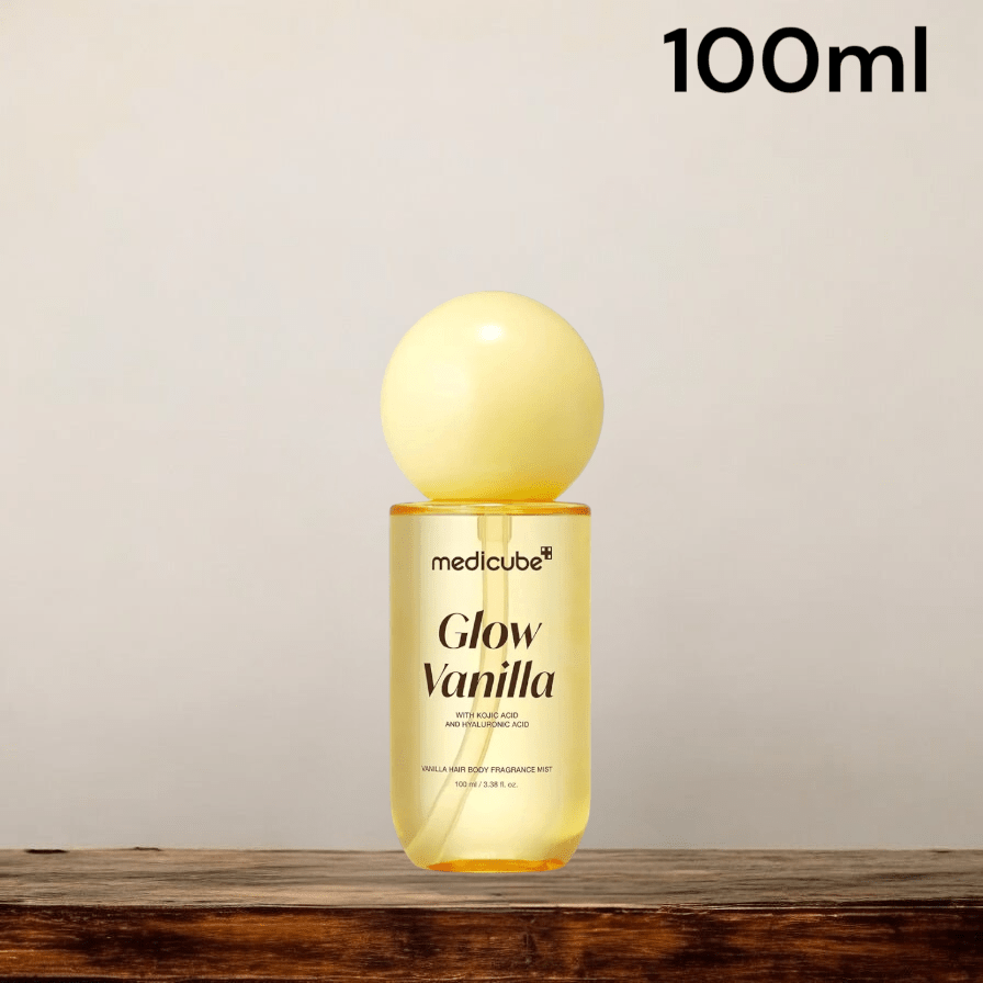 Medicube Glow Vanilla Hair & Body Fragrance Mist معطر للجسم والشعر برائحة الفانيليا من ميديكوب جلو، حجم مناسب للسفر - Princess Cosmetics Qatar