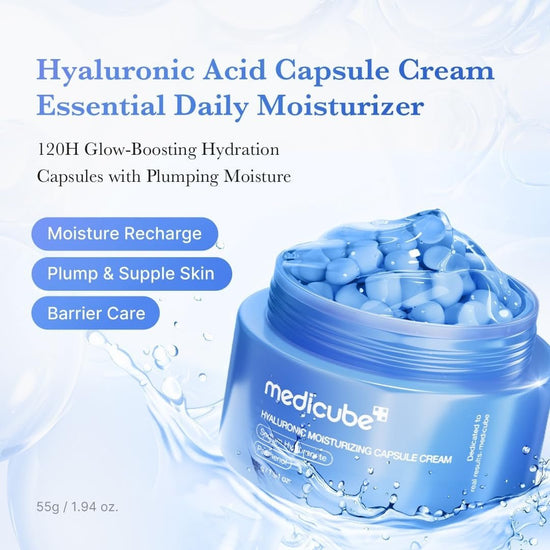 Medicube Hyaluronic Moisturizing Capsule Cream 50g كريم كبسولة مرطبة بحمض الهيالورونيك من ميديكيوب - Princess Cosmetics Qatar