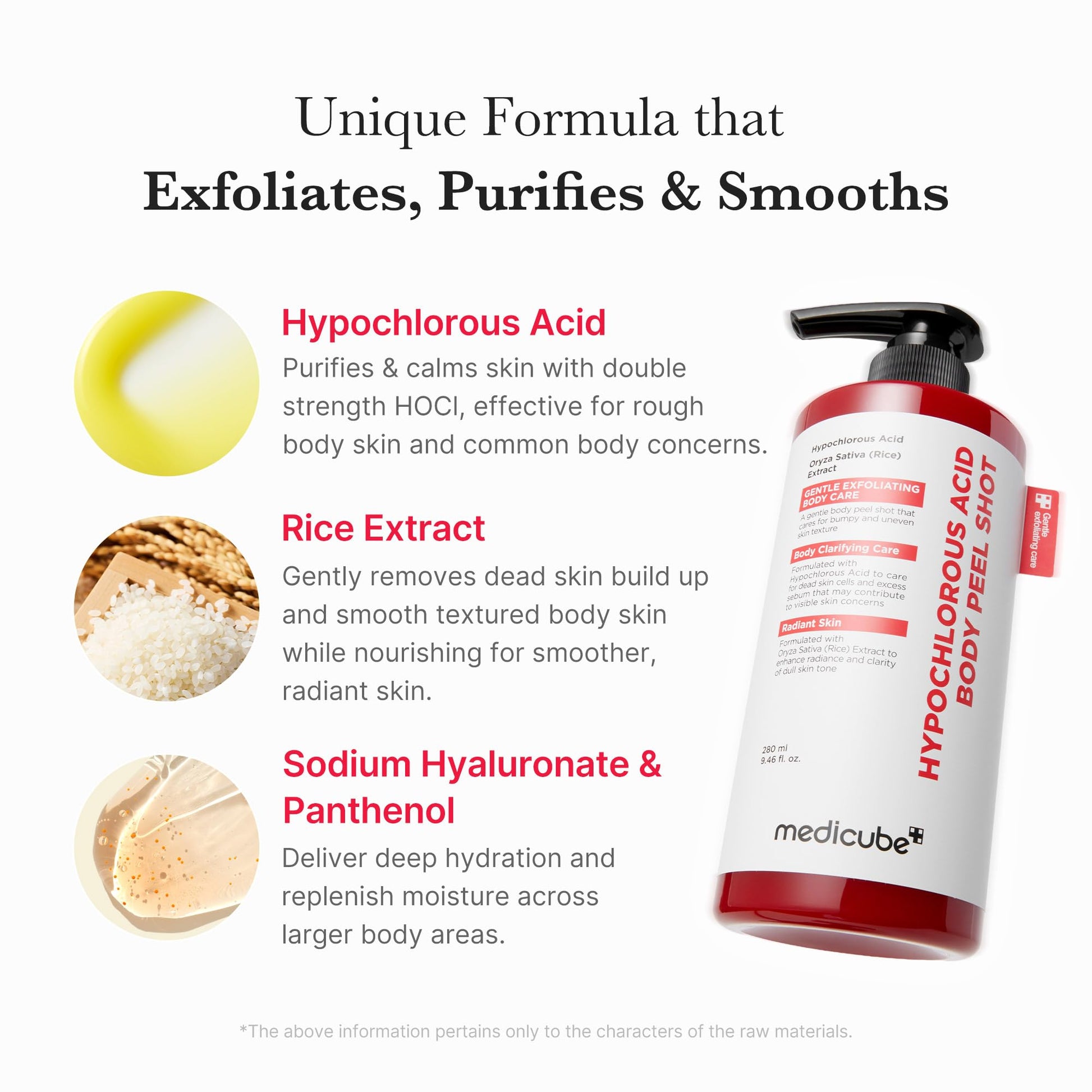 Medicube Hypochlorous Acid Body Peel Shot 280ml حقنة تقشير الجسم بحمض الهيبوكلوروس من ميديكوب - Princess Cosmetics Qatar