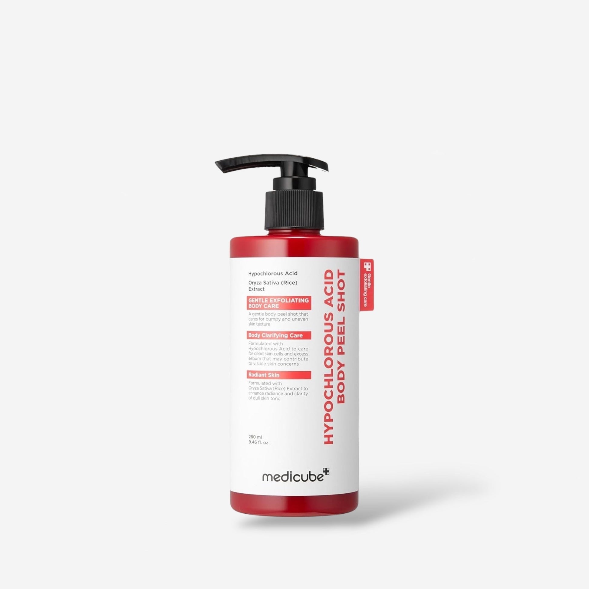 Medicube Hypochlorous Acid Body Peel Shot 280ml حقنة تقشير الجسم بحمض الهيبوكلوروس من ميديكوب - Princess Cosmetics Qatar