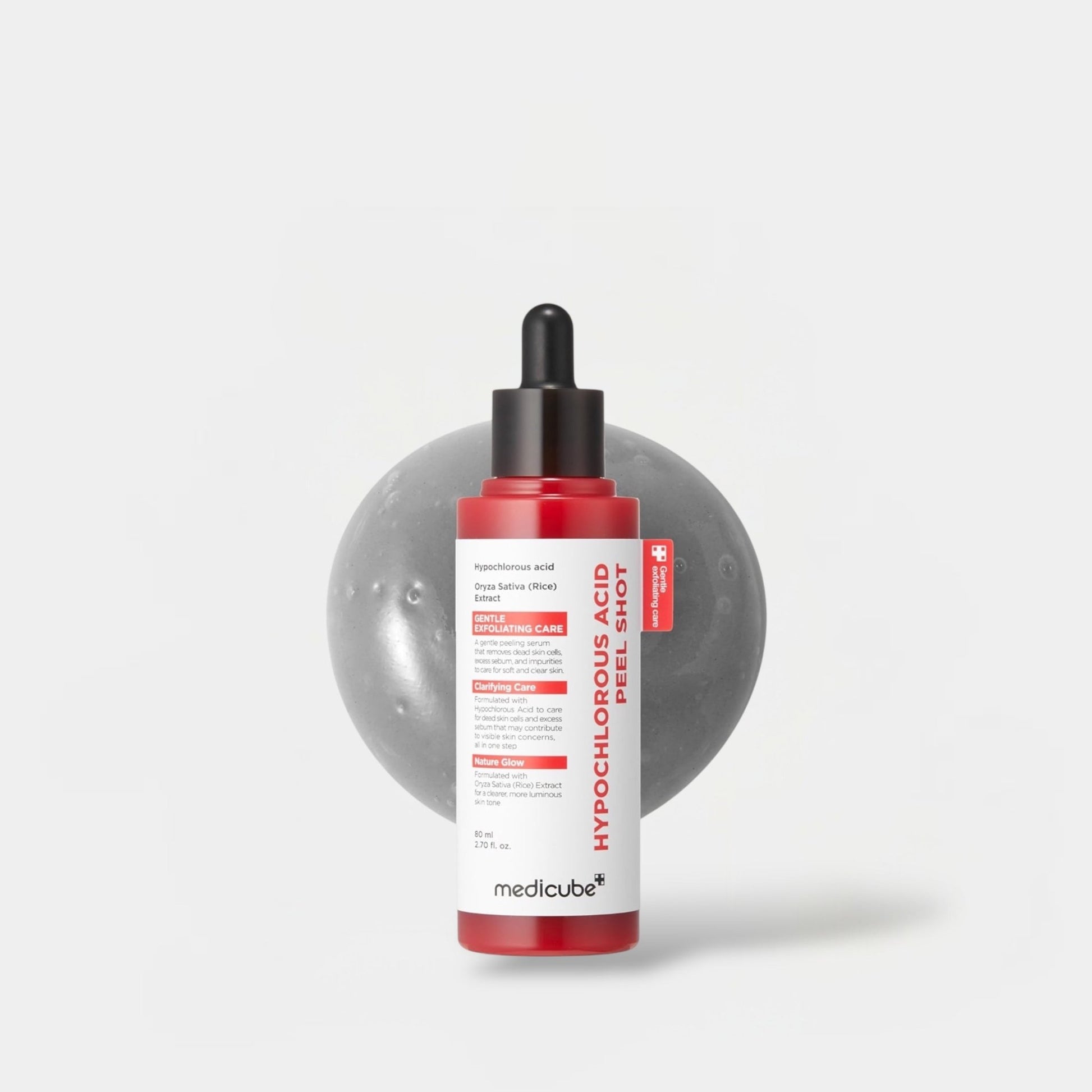 Medicube Hypochlorous Acid Rice Peel Shot 80ml حقنة قشر الأرز بحمض الهيبوكلوروس من ميديكوب - Princess Cosmetics Qatar