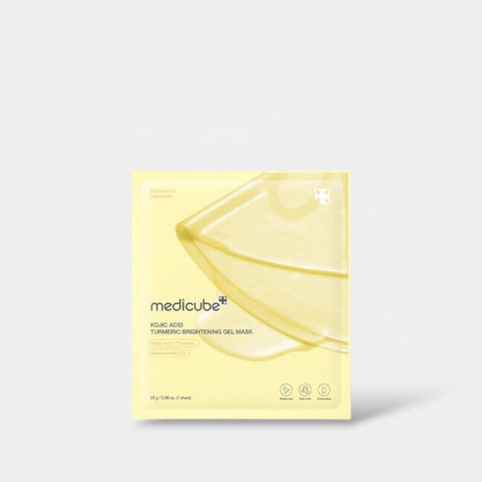 Medicube Kojic Acid Turmeric Brightening Gel Mask (1 Sheet) قناع جل تفتيح البشرة بالكركم وحمض الكوجيك من ميديكيوب - Princess Cosmetics Qatar