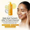 Medicube Kojic Acid Turmeric Gel to Foam Cleanser 500ml غسول رغوي من جل الكركم وحمض الكوجيك من ميديكوب - Princess Cosmetics Qatar