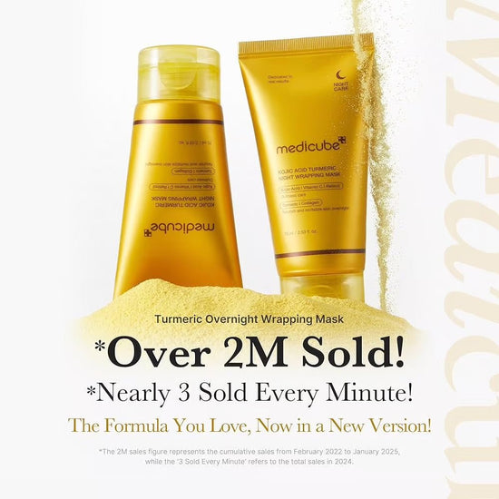Medicube Kojic Acid Turmeric Night Wrapping Mask 75ml قناع ليلي من ميديكيوب بحمض الكوجيك والكركم - Princess Cosmetics Qatar