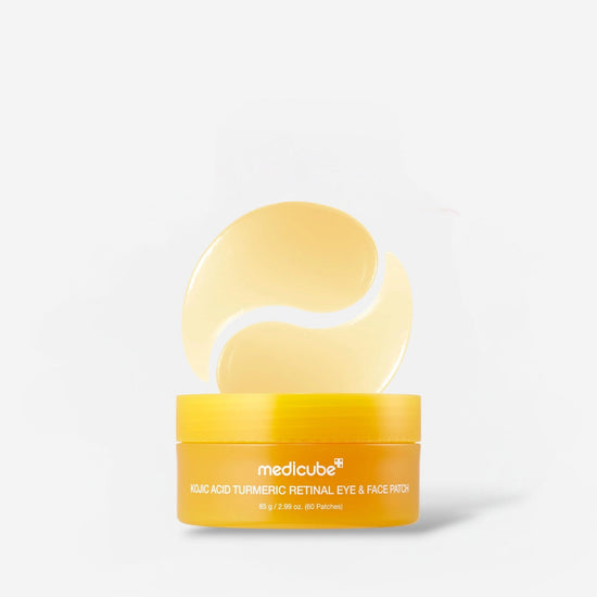 Medicube Kojic Acid Turmeric Retinal Eye Patch (60 Patches) ميديكيوب لصقات العين بحمض الكوجيك والكركم والريتينال - Princess Cosmetics Qatar