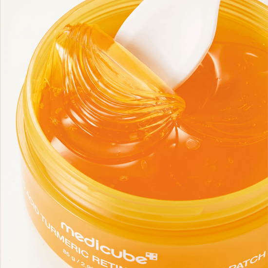 Medicube Kojic Acid Turmeric Retinal Eye Patch (60 Patches) ميديكيوب لصقات العين بحمض الكوجيك والكركم والريتينال - Princess Cosmetics Qatar