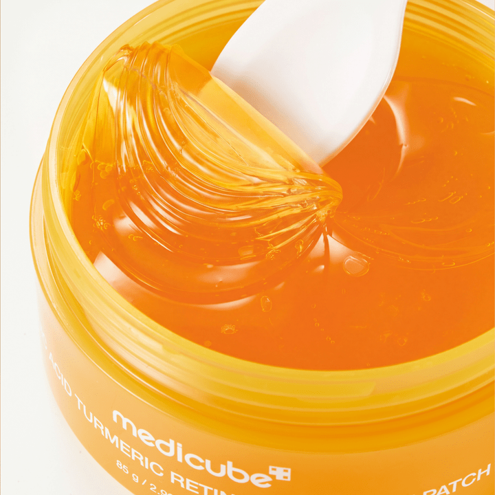Medicube Kojic Acid Turmeric Retinal Eye Patch (60 Patches) ميديكيوب لصقات العين بحمض الكوجيك والكركم والريتينال - Princess Cosmetics Qatar