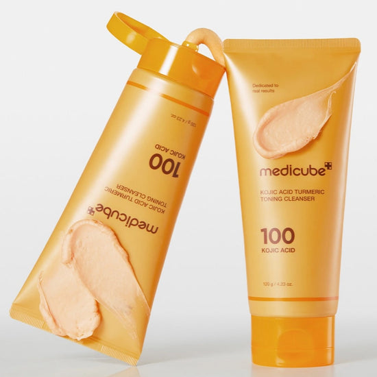 Medicube Kojic Acid Turmeric Toning Cleanser 120g منظف ميديكيوب بحمض الكوجيك والكركم لتوحيد لون البشرة - Princess Cosmetics Qatar