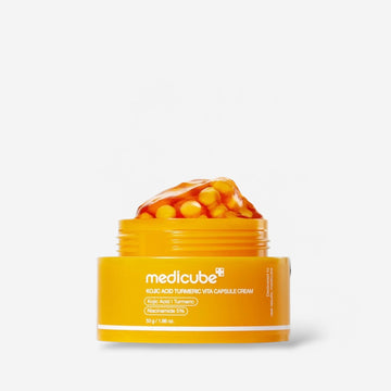 Medicube Kojic Acid Turmeric Vita Capsule Cream 53g كريم كبسولات كوجيك تورميريك فيتا من ميديكوب - Princess Cosmetics Qatar