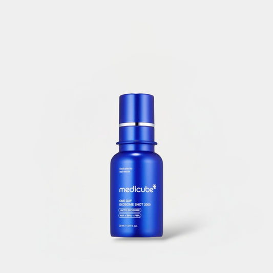 Medicube One Day Exosome Shot Pore Ampoule 2000 30ml أمبولة المسام من ميديكيوب وان داي إكسوسوم شوت 2000 - Princess Cosmetics Qatar