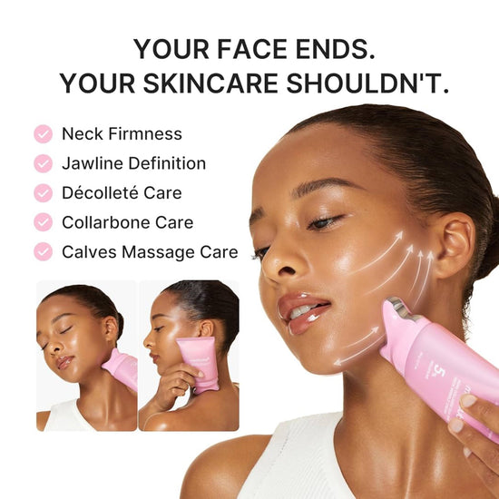 Medicube PDRN Collagen Gua Sha Neck Wrinkle Cream 90g كريم ميديكوب بي دي آر إن كولاجين غوا شا لعلاج تجاعيد الرقبة - Princess Cosmetics Qatar
