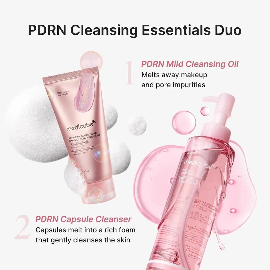 Medicube PDRN Mild Cleansing Oil 195ml زيت التنظيف الخفيف من ميديكوب بي دي آر إن - Princess Cosmetics Qatar