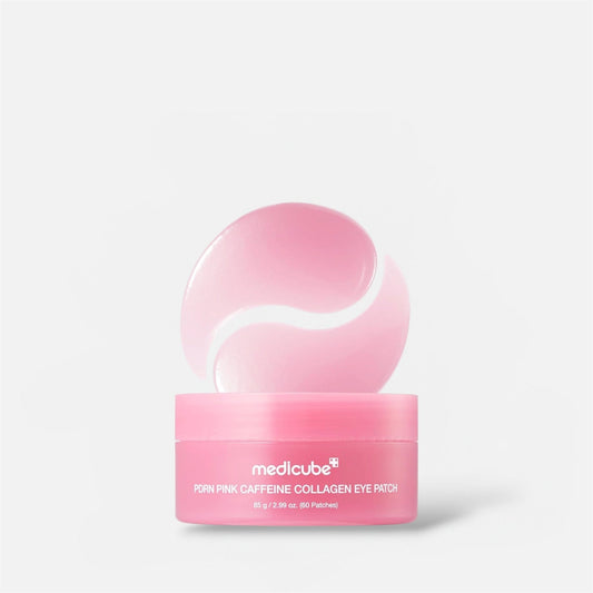 Medicube PDRN Pink Caffeine Collagen Eye Patch (60 Patches) رقعة العين ميديكوب بي دي آر إن الوردية بالكافيين والكولاجين - Princess Cosmetics Qatar