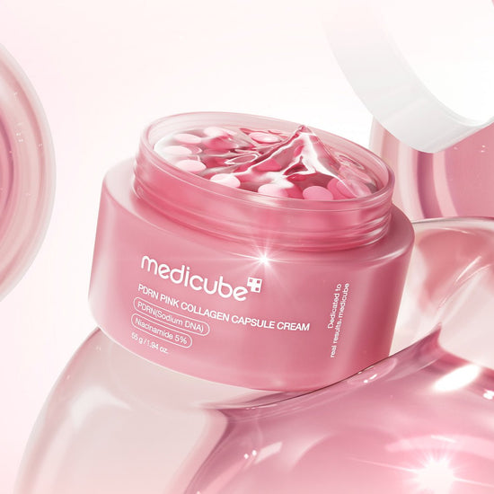 Medicube PDRN Pink Collagen Capsule Cream 55g كريم كبسولات الكولاجين الوردي من ميديكيوب بي دي آر إن - Princess Cosmetics Qatar