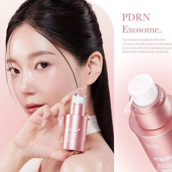 Medicube PDRN Pink Collagen Exosome Shot Serum 7500 30ml حقنة إكسوسوم الكولاجين الوردي من ميديكيوب PDRN 7500 - Princess Cosmetics Qatar