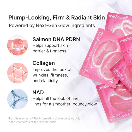Medicube PDRN Pink Collagen Jelly Eye Mask قناع العين جيلي الكولاجين الوردي من ميديكوب PDRN - Princess Cosmetics Qatar