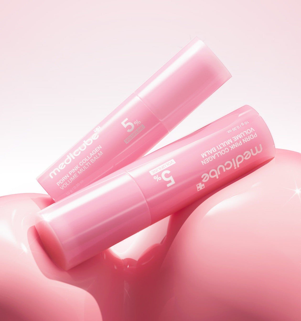 Medicube PDRN Pink Collagen Volume Multi Balm 10g بلسم ميديكوب بي دي آر إن الوردي متعدد الاستخدامات لتكثيف الكولاجين - Princess Cosmetics Qatar